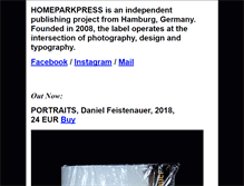 Tablet Screenshot of homeparkpress.com